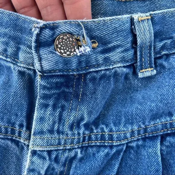 Epic 80s Mom Jean High Waist Rise Pleated V Yoke Bareback Sears - Picture 3 of 5